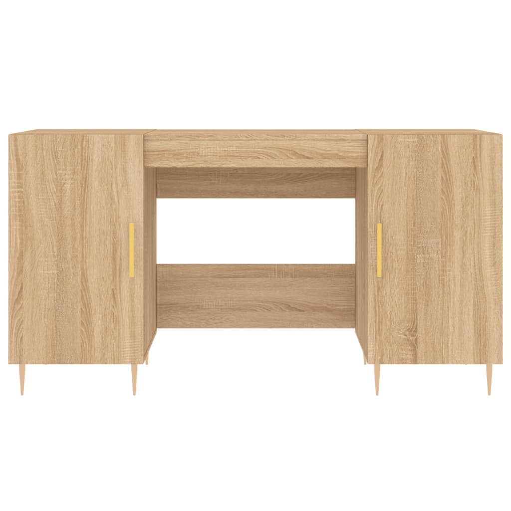 Desk Sonoma Oak 140x50x75 cm Engineered Wood